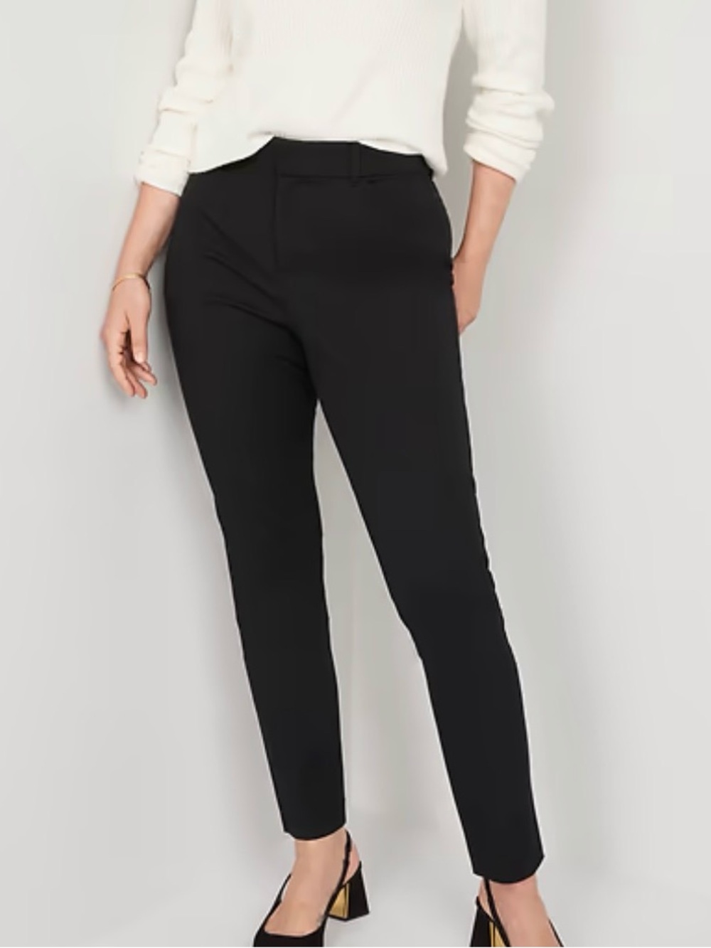 Old Navy black High-Rise Pixie Pants Tall NWT